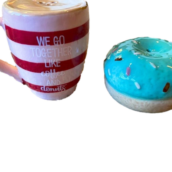 - Transpac Donut Love Salt and Pepper Shakers. New In Box - Picture 2 of 7